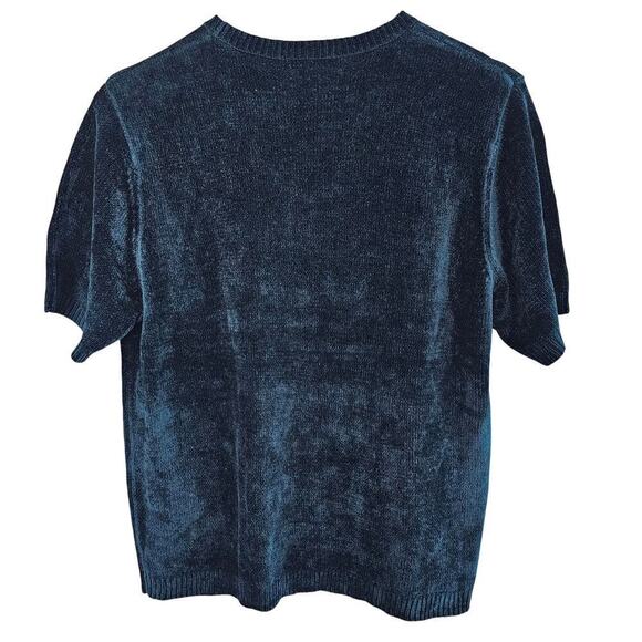 Fred David Vintage Y2K Sweater Womens Large Blue Knit Boho Retro Soft Indie Cozy - Picture 2 of 8